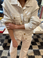 Cargar imagen en el visor de la galería, Denim jacket with beaded detail
