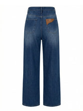 Cargar imagen en el visor de la galería, Dark wash wide-leg jeans
