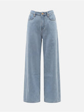 Cargar imagen en el visor de la galería, Light wash wide-leg jeans
